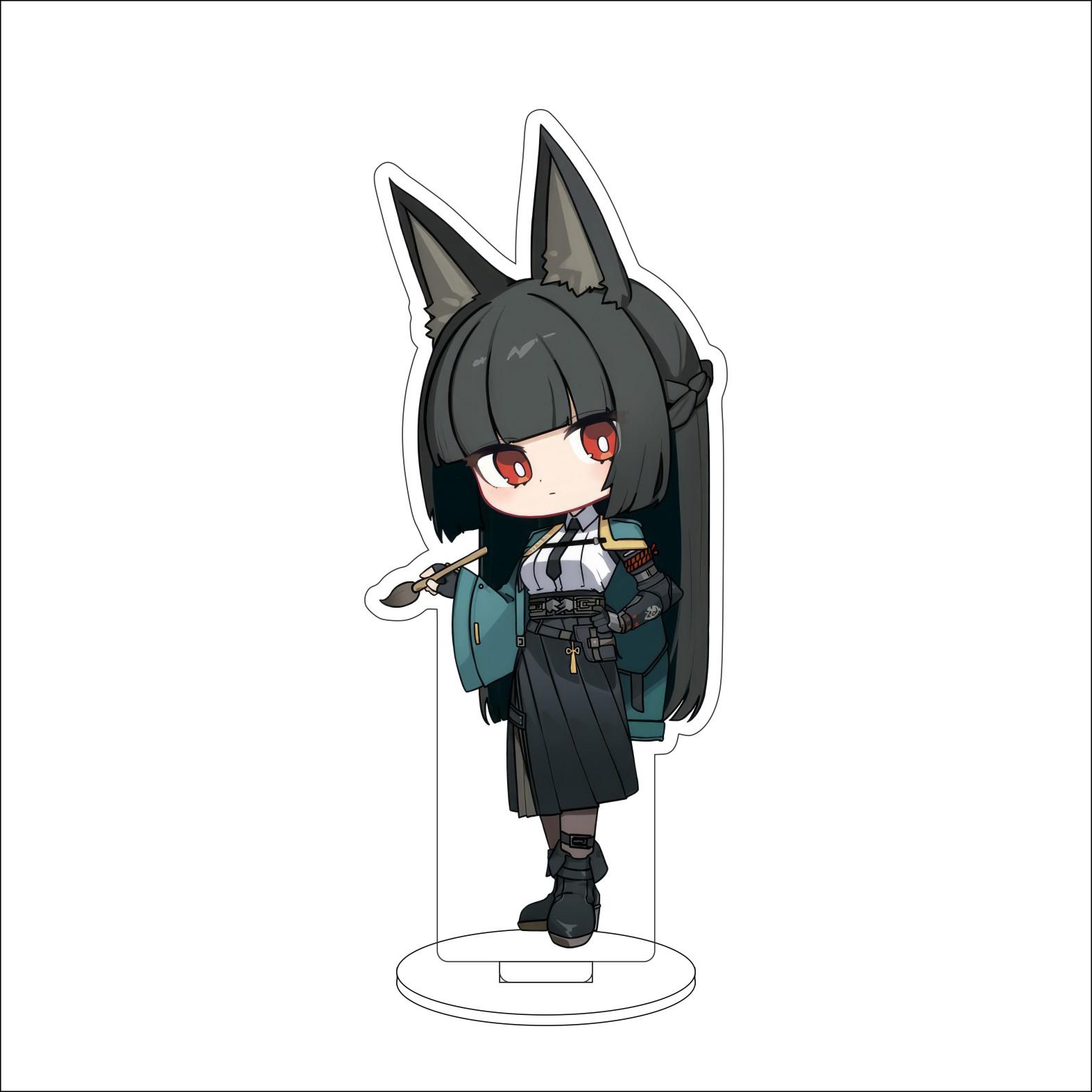 

10CM Anime Zenless Zone Zero Figure Stand Model Hoshimi Miyabi Cute Desk Decor Standing Sign Gifts 10CM