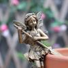 Imitation Copper Flower Fairy Figurine Set Cartoon Fairy Hanging Ornaments  Living Room Bedroom