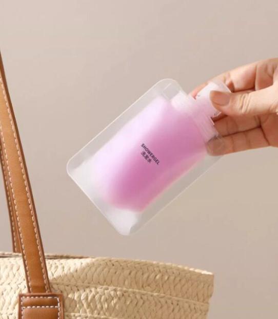 Portable Disposable Travel Size Bottles for Facial Cleanser, 6 Pack