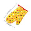 Padded Lining Protective Glove Oven BBQ Polka Dot Mitts Kitchen Cooking Tools
