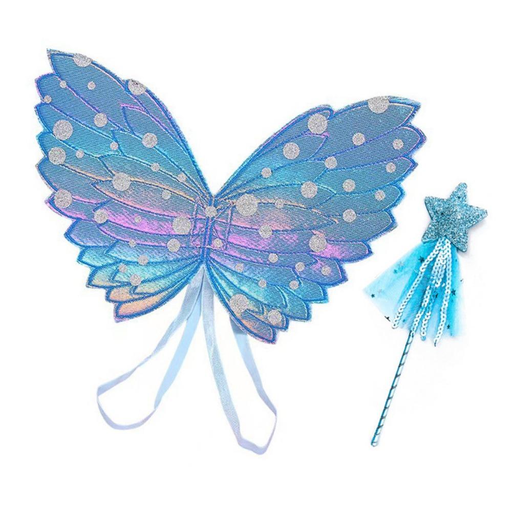 Polyester Children Magic Wand Dress Up Prop Fairy Princess Angel Wings Gril Boy