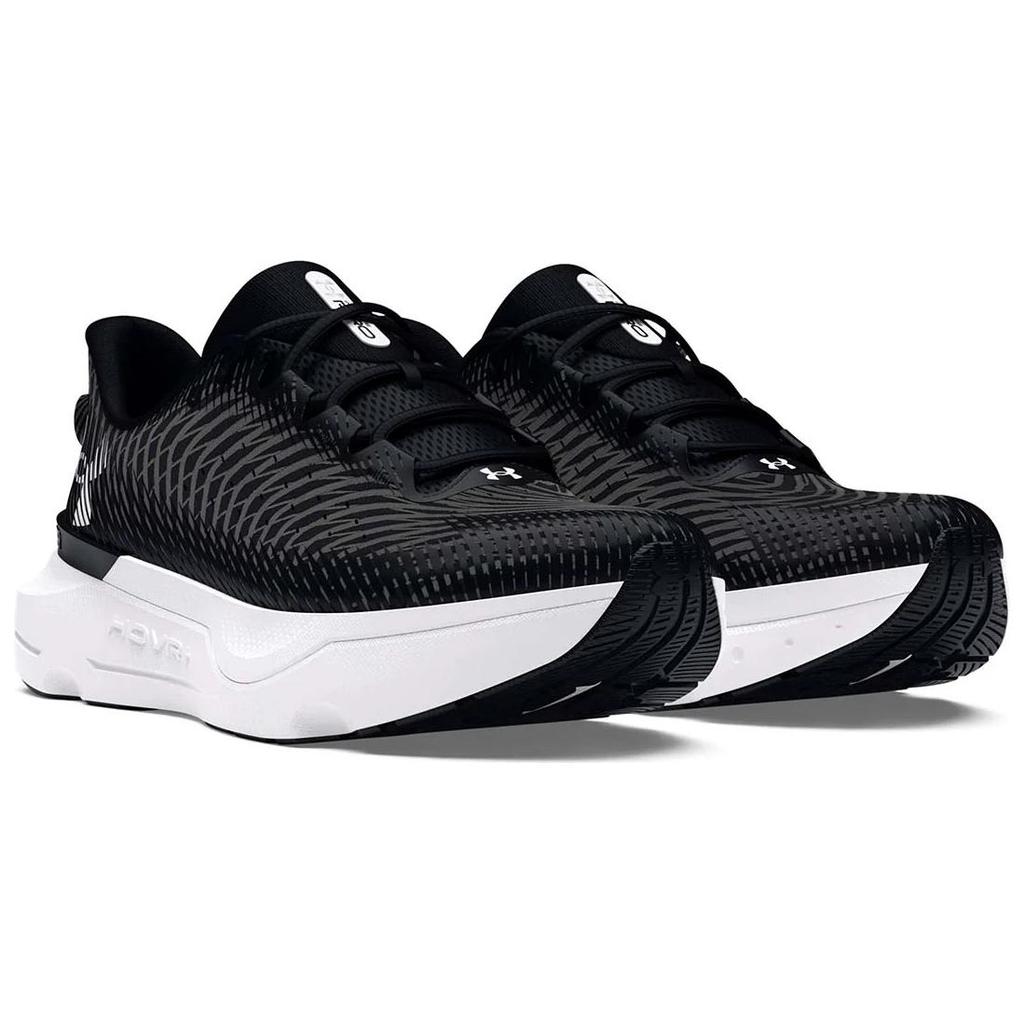 Under Armour HOVR Infinite Pro Black White Women Sneakers Castlerock 3027200-001