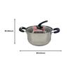 Arcland Sakamoto WIZ'A 20cm Double-Handled Pot with a Stainless Steel Triple-Layer Bottom, Induction Compatible, PR2147
