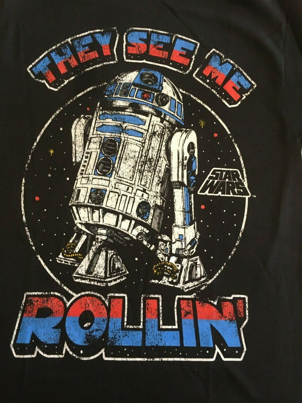 Star Wars-R2-D2 They See Me Rollin Men T-Shirt -NEW -Available in Small S