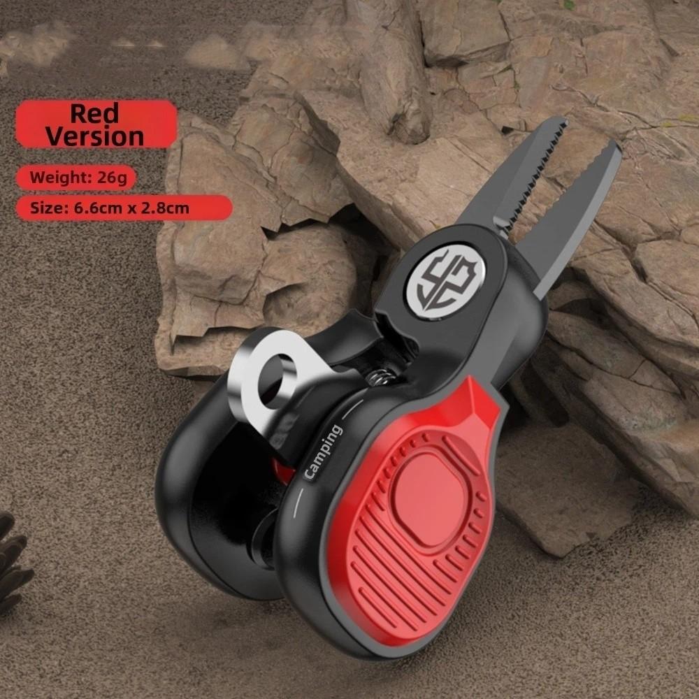 Mini Size Portable Fishing Scissors Telescopic Design Lure Scissors PE Line Scissors  Lure Fishing Red