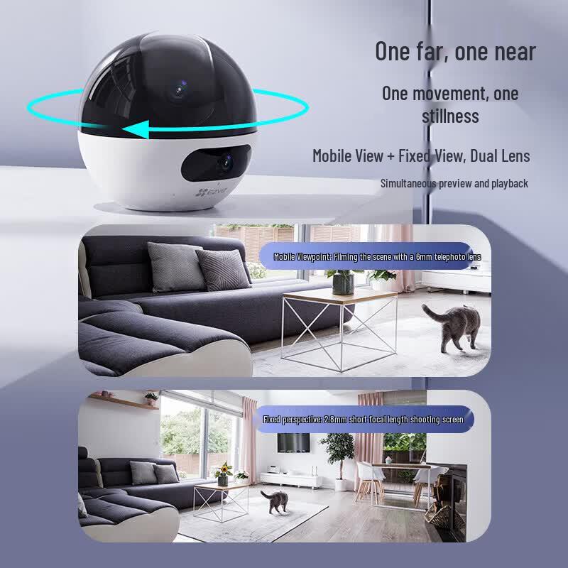Ezviz C7 Dual-Lens 4MP Smart Pan-Tilt Home Security Camera (CN version)