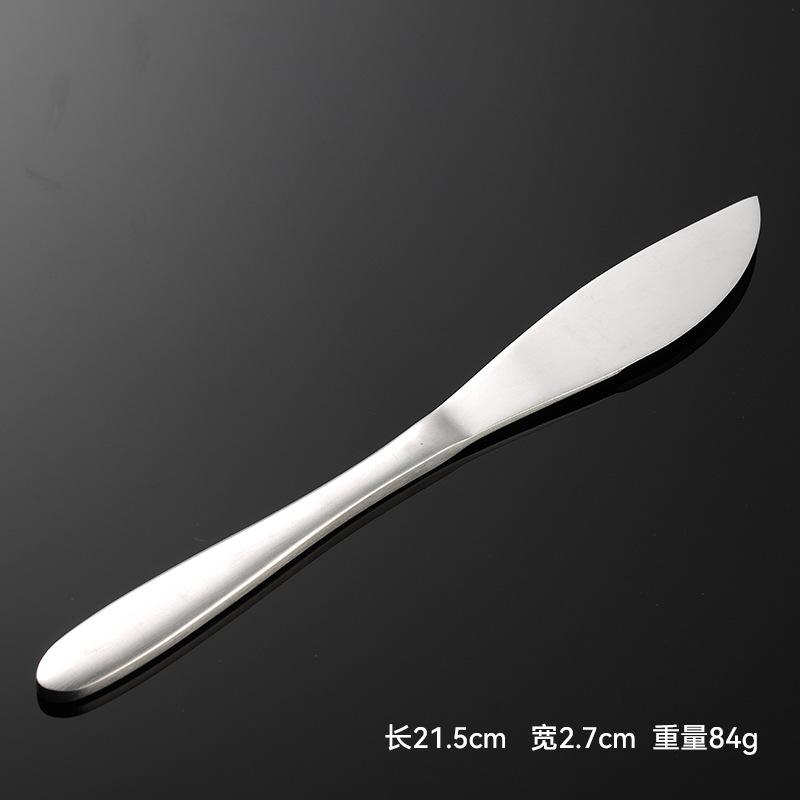 304 Stainless Steel Japanese-style Yanzong Knife, Fork, Spoon, Sanded Main Spoon, Multi-specification 5 Main Pieces, Hotel Western Tableware