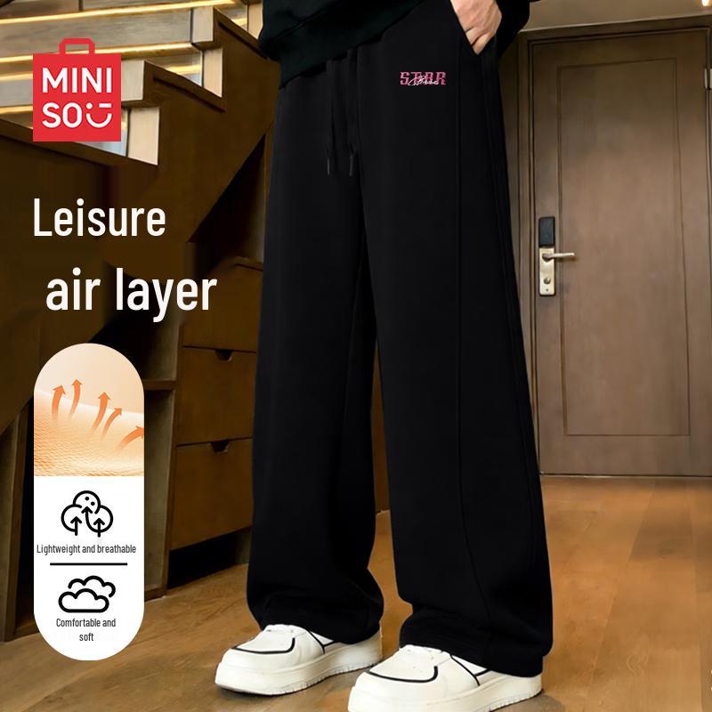 

MINISO Men s Spring Autumn Casual Straight-Leg Sports Pants 2XL