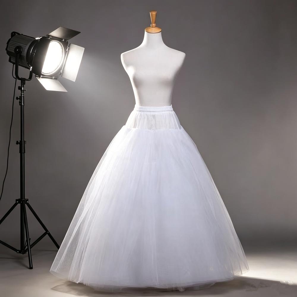 Fluffy 4/6/8 Layers Design No Hoop Petticoat Wedding Dress Crinoline Bridal Ball Gown Underskirt Lined Skirt Party Dress Cosplay