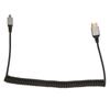 Mciro HD Multimedia Interface Spring Adapter Cable 4K 60Hz 18Gbps High Speed Cable for Tablet Camera TV Monitor HD Male