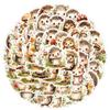 50Pcs Cartoon Watercolor Hedgehog Graffiti Stickers Diy Decals For Children Computer Decorative Water Cups Toys Gifts Sticker