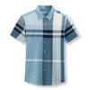 Letní nová pánská košile s krátkým rukávem Móda pro střední věk Nadměrná velikost Ležérní trendy košile Módní pánské oblečení