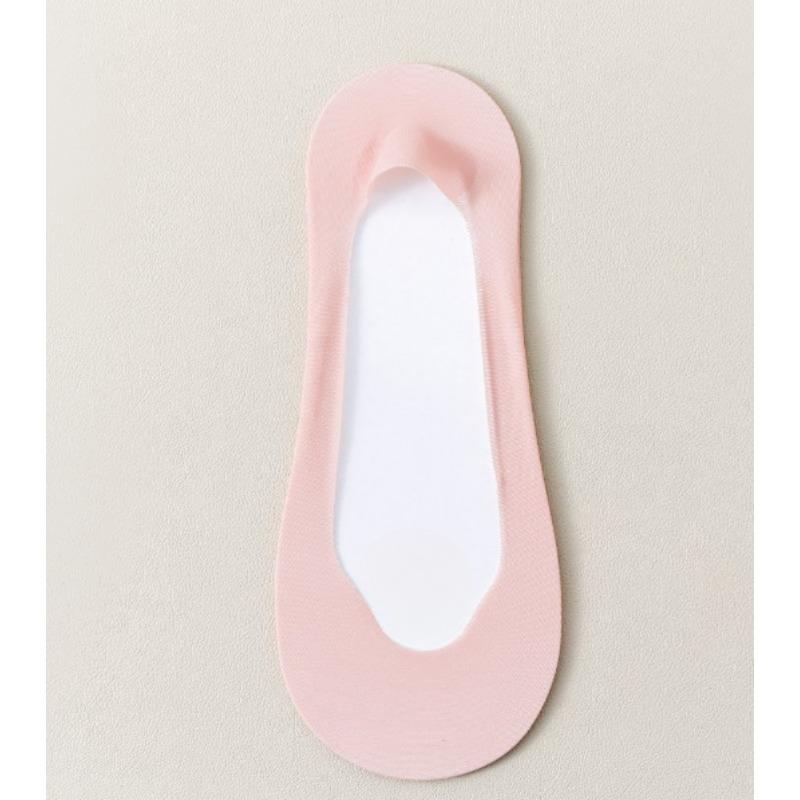 Women's Summer Thin Net Eye Shallow Mouth Non Slip with Cotton Bottom Ice Silk Invisible Socks