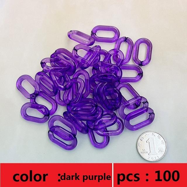 100 Pcs Rainbow C-Clips Plastic Chain Links, Bird Swing & Climbing Chain Cage Toy Clips & Hooks, Suitable for Sugar Glider, Rat