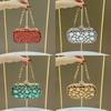 Grenzüberschreitende Damen-Clutch mit Strassverzierungen und Kettenriemen für formelle Anlässe