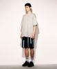 TONSIL Pigment Cutoff Short Sleeve T-Shirt Light Gray