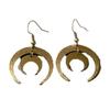 Bohemian Celestial Gold Moon Earrings