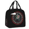 Templar Knight Jerusalem Cross Seal Medieval Warrior Symbol Thermal Insulated Lunch Bag Women Resuable Lunch Tote Food Box