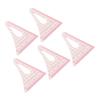 5Pcs Triangular Curve Rule Transparent High Accuracy Multifunction Pattern Sewing Rulers Set for