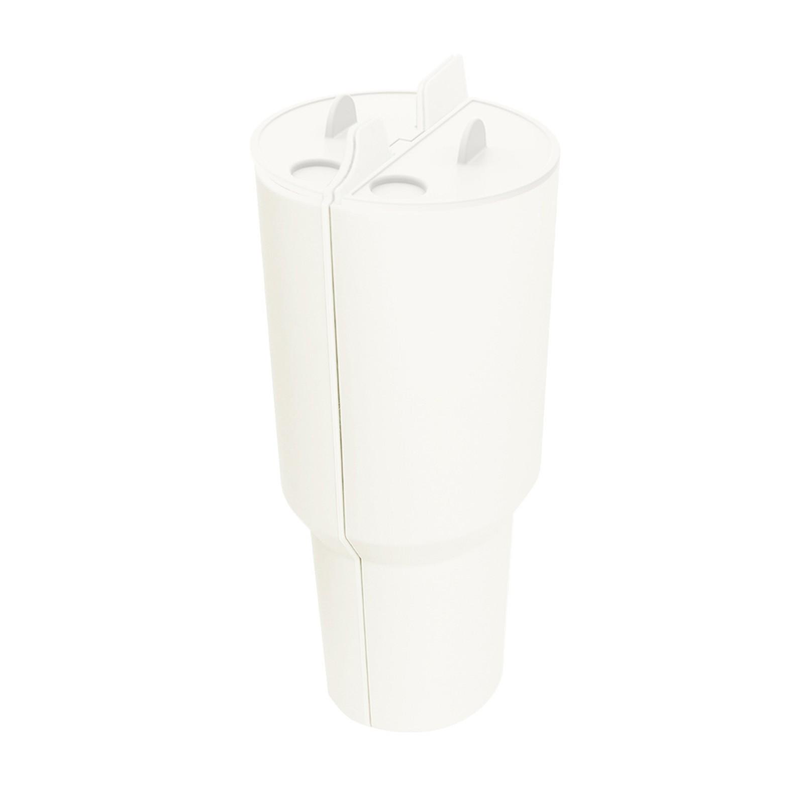 

Силиконовый вкладыш для стакана 2-в-1 с разделителем для напитков, совместим с чашкой Stanly Cup 40 Oz, аксессуар Stanly, многоразовый вкладыш для вечеринки One Size белый