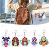 Cute Catoon Pixel Keychains for Women Bag Charm Fairy Stella Musa Tecna Magical Girl Fairies Keyrings Jewelry Friends Gifts