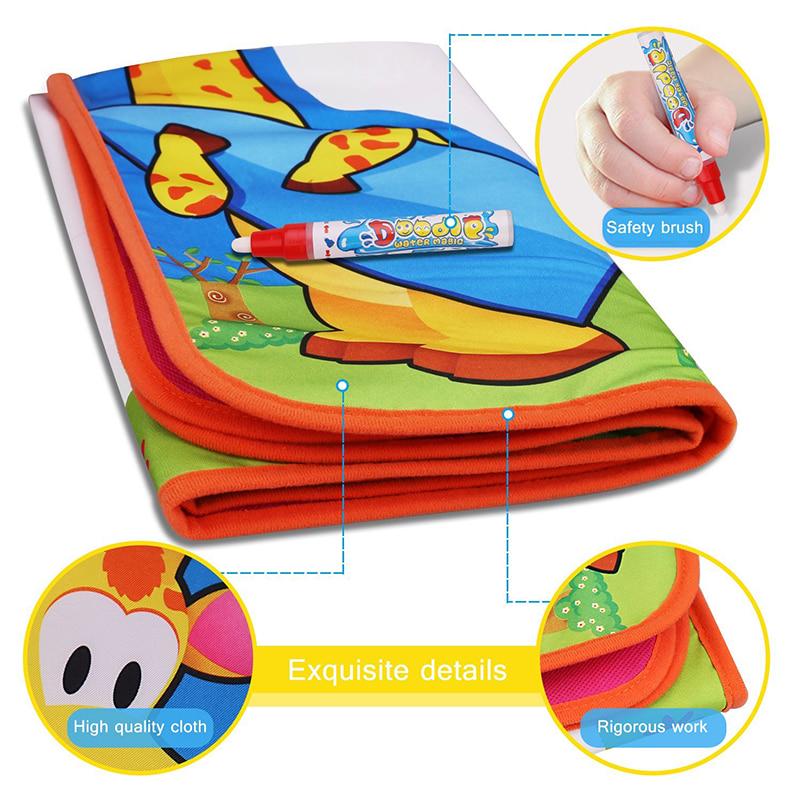 1PCS Magic Water Drawing Mat with 2PCS Magic Water Pens Doodle Mat Painting Toy Funny Drawing Toys 