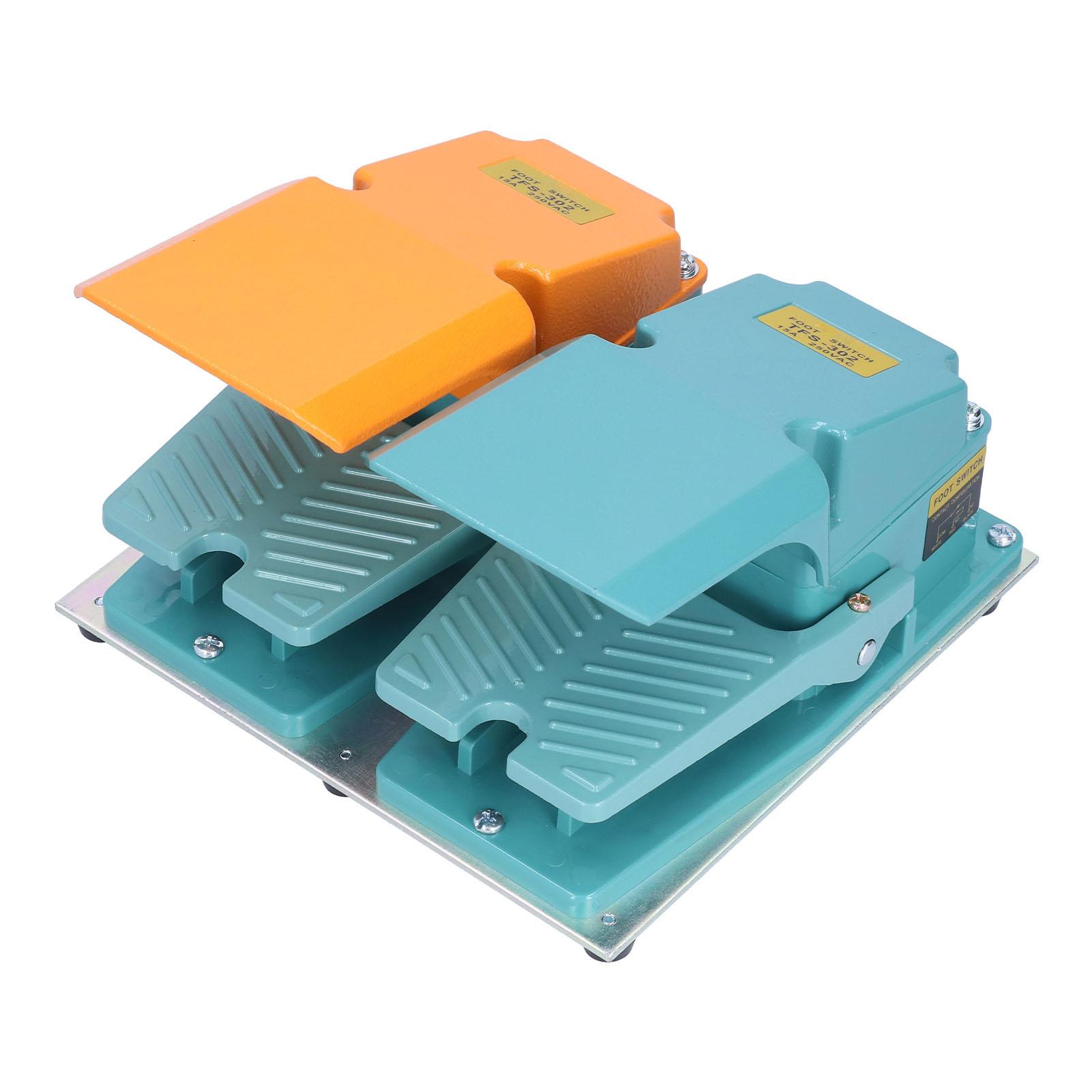 

BERM Двойная педаль ножного переключателя противоскользящие чувствительные педали управления с чехлом 250 В переменного тока