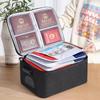 Multifunctional Home Document Organizer Bag with Multi-layer File Storage, Secure Household Registration.