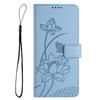 Étui Portefeuille en Cuir à Fleurs en Relief 3D avec Support Livre Pour iPhone 17 16 15 Pro Max Samsung S25 Xiaomi Redmi Note 14 Honor Oppo Fentes pour Cartes Rabat