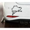 Nurburgring Sticker Funny Car Track Window Decal Racing Nurburgring Track Sticker Decoration
