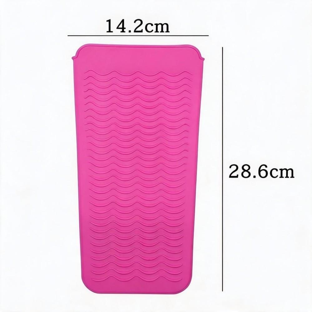 Silicone Material Hair Straightener Pouch Gray Non Slip Mat Travel Hair Curler Cover  Home