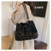 Large capacity bag women's summer versatile 2025 new casual shoulder bag sequined student tote bag