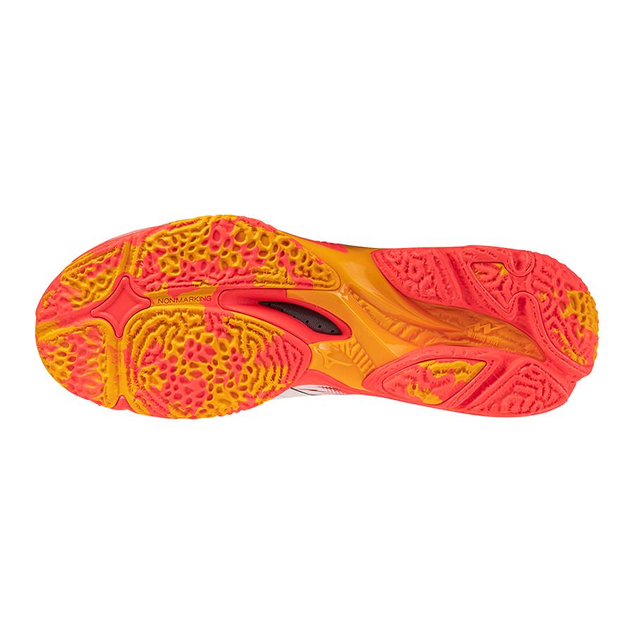 Mizuno Wave Lightning Neo 3 Daybreaker Pack Unisex Sneakers White Fiery-Coral Citrus V1GA240298
