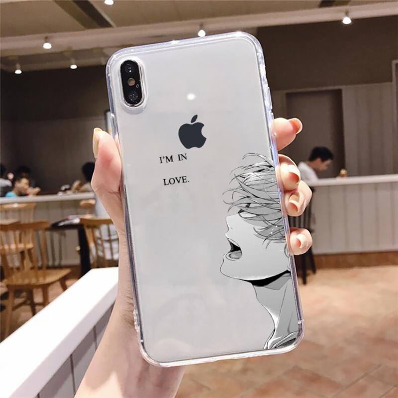 

Чехол для телефона с рисунком аниме «Яойи», манга, прозрачный мягкий ТПУ для iPhone 13 12 Mini 11 Pro X XR XS Max 6 6s 7 8 Plus SE 2020 iPhone 13 Pro