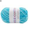 1 Roll 3 Strands Knitted Yarn DIY Breathable Hand Crocheting Variegated Yarn Thread Needlework Tool for Socks