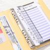 A6 Binder Notebook PU Leather Savings Book Creative Budget Binder  for Cash Budget Storage