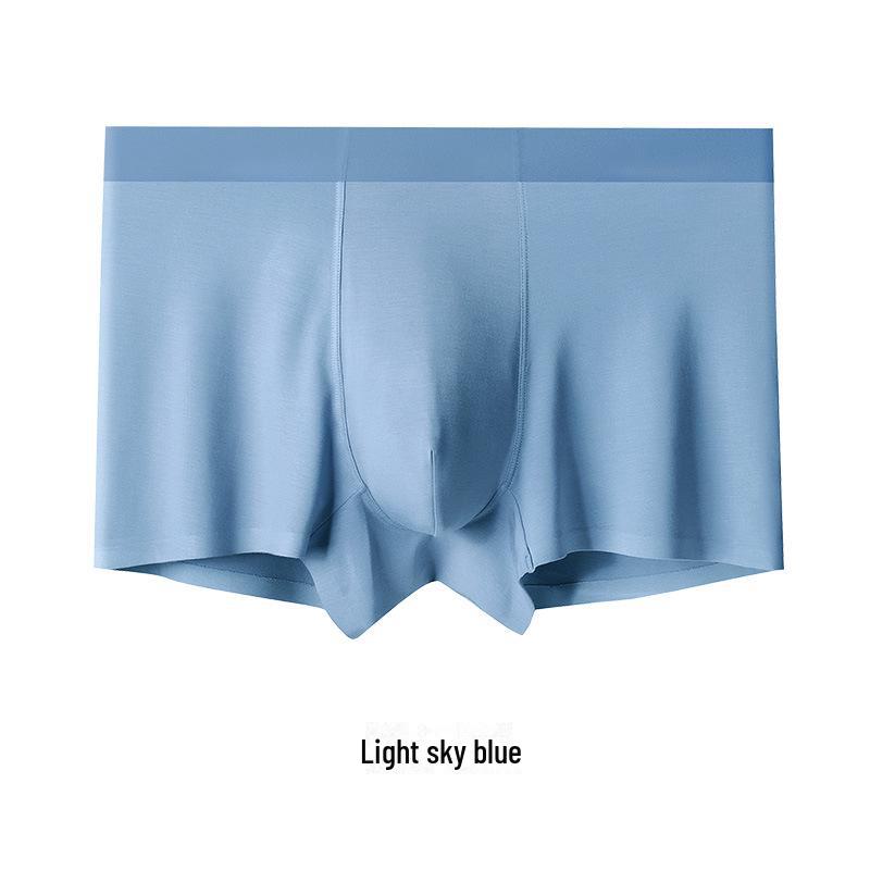 Recycled Fiber Men's Seamless Antibacterial Modal Boxer Briefs - Breathable and High Quality