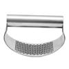 Stainless Steel Garlic Press, Peeler & Masher Tool - Arc-Shaped Crusher & Paste Maker for Kitchen