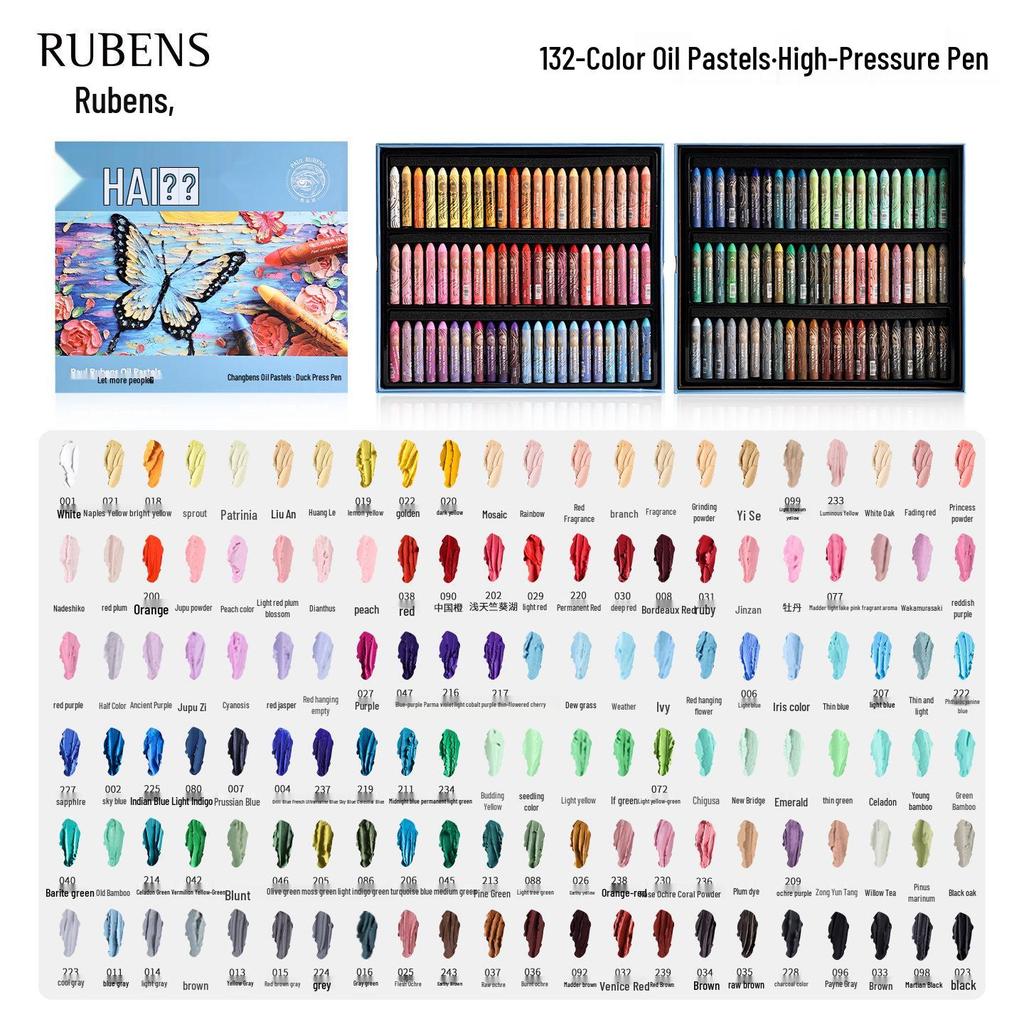 Rubens Washable Oil Pastels for Children: Soft Crayons in 24, 36 Heavy, and 48 Macaron Colors