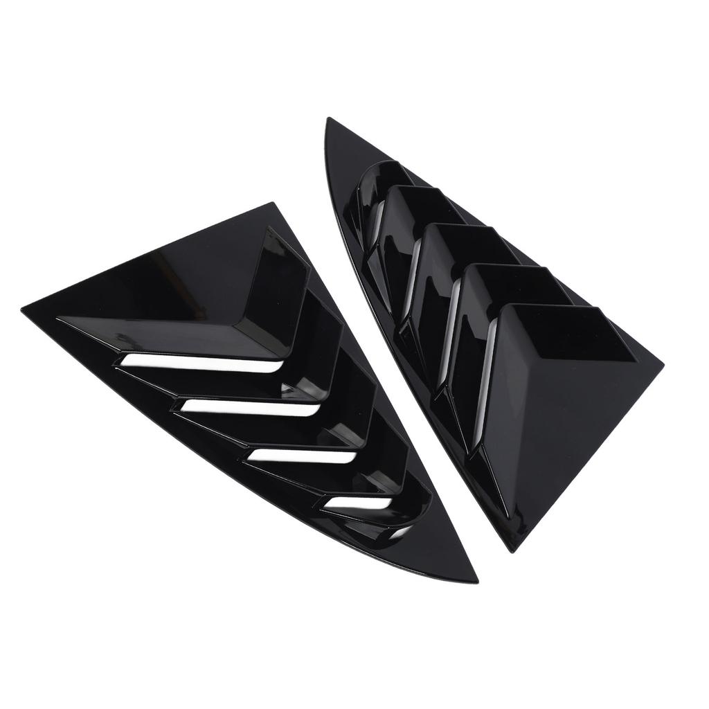 2 Stück Auto Heckscheiben Jalousie Abdeckung Zierleiste Stilvoller Look Fenster Lamellen Seitenlüftungs Zierleiste Ersatz für