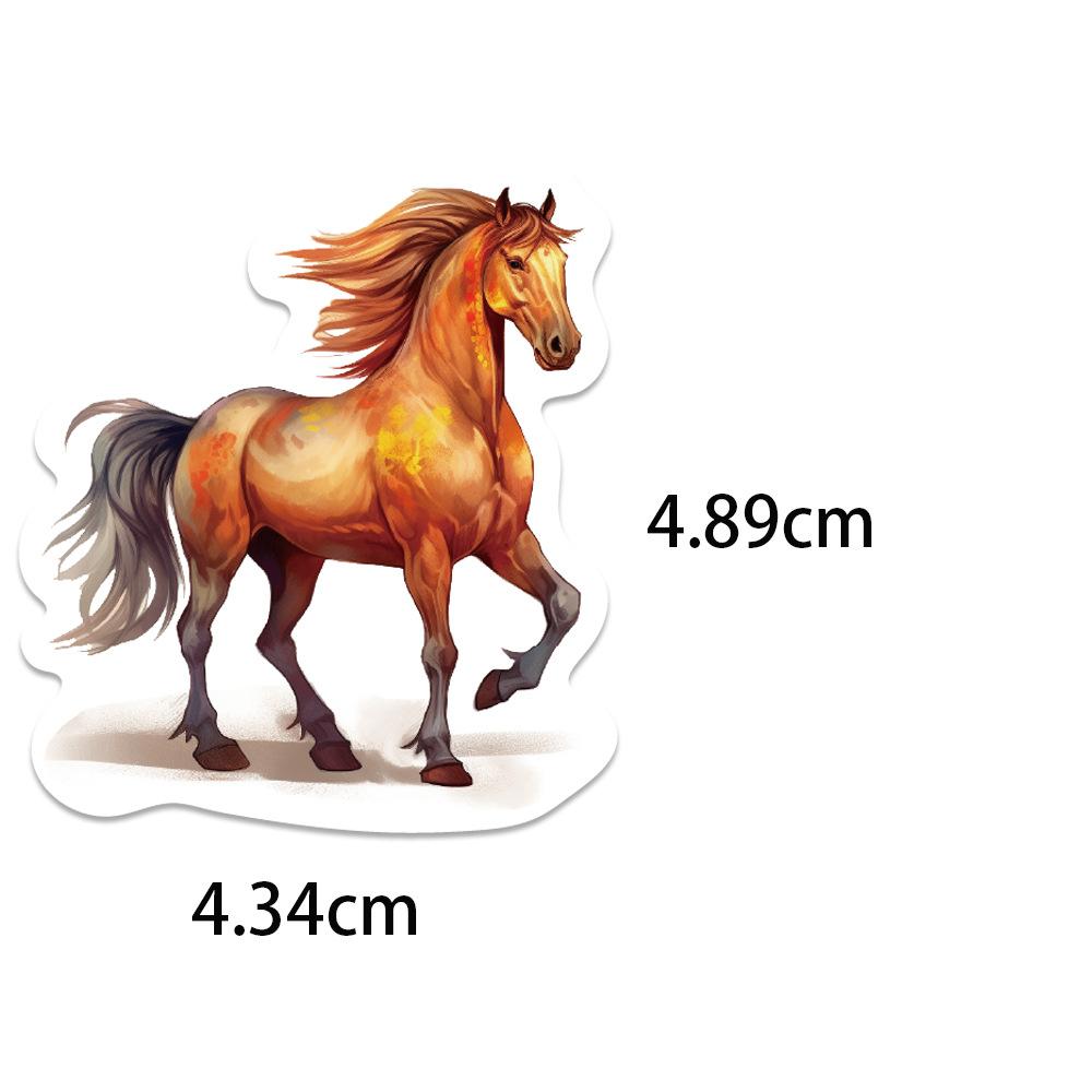 60PCS Horse Funny Animals Stickers DIY Kids Notebook Luggage Motorcycle Laptop Refrigerator Decals Graffiti Sticker