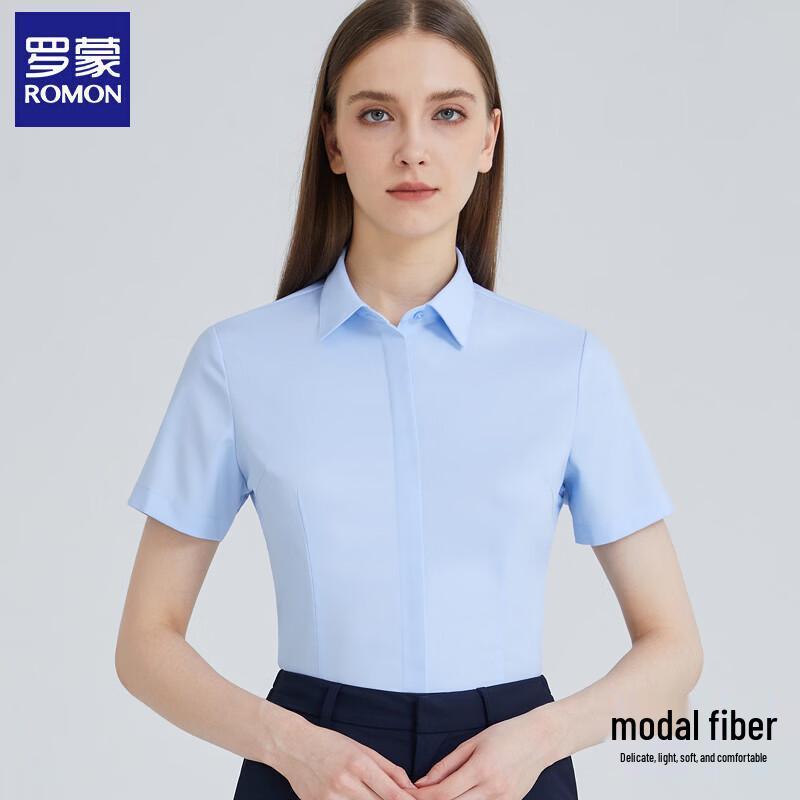 Romon Women s Summer Modal Short-Sleeve Business Shirt 41