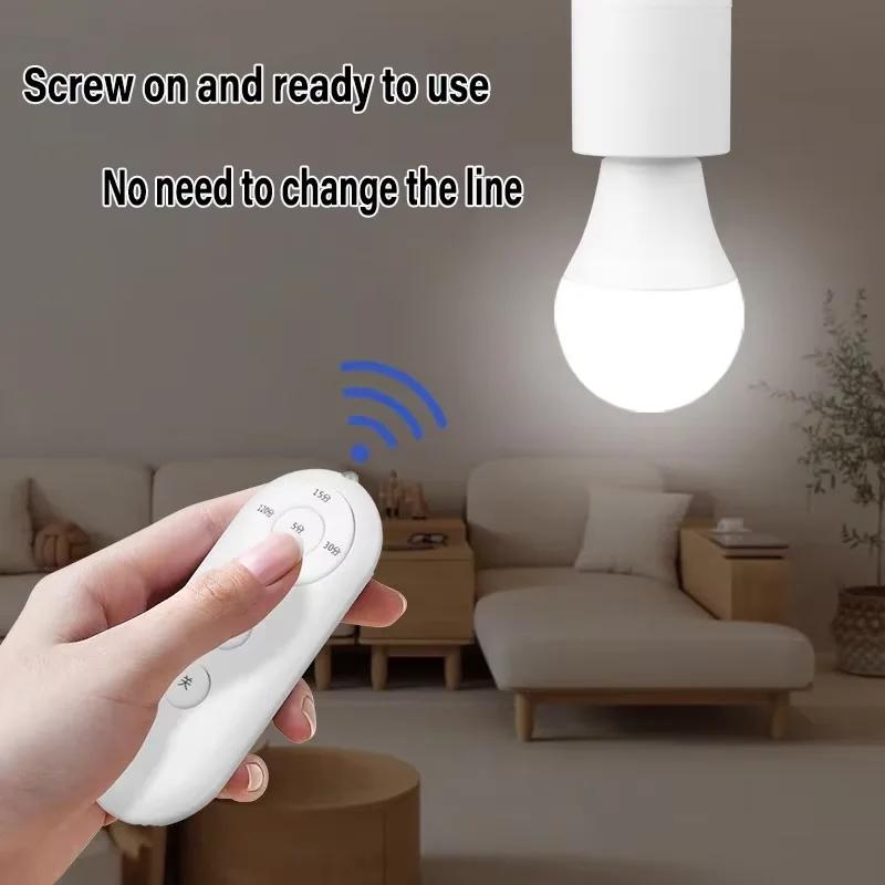 E27 60W Drahtlose Fernbedienung Smart Zeitschaltuhr Schalter Lampenfassung 110V 220V Haus Mehrfachlichtschalter Babyzimmer Schlafzimmer Zeitschaltuhr