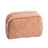 Portable Travel  Fur Cosmetic Bag High Value Plush Storage Bag Handheld Bag Simple Style Stationery Pencil Case