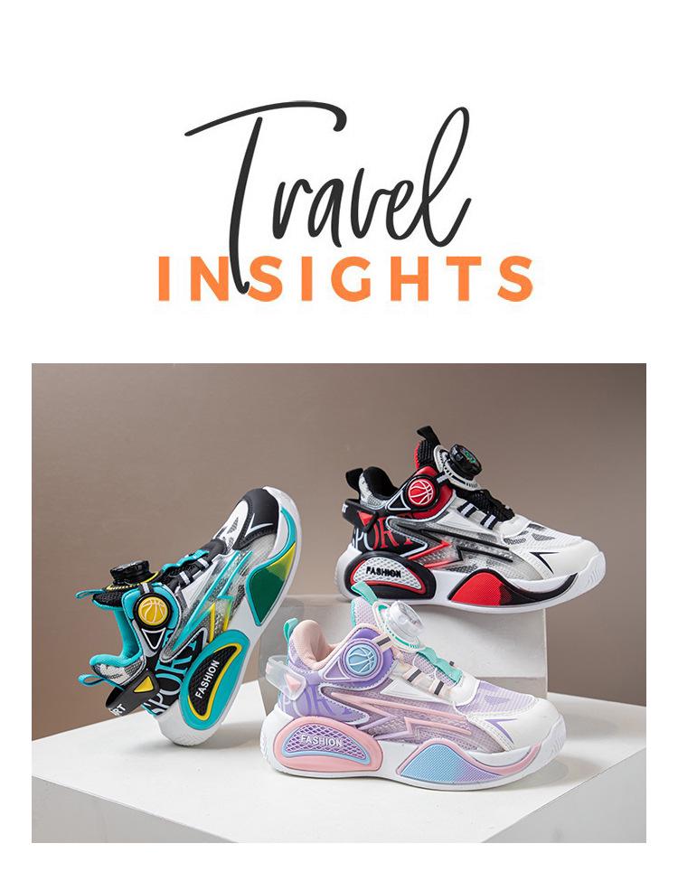 2025 Autumn/Winter Kids' Basketball & Running Shoes - Soft Sole, Breathable, Casual Sneakers for Boys & Girls