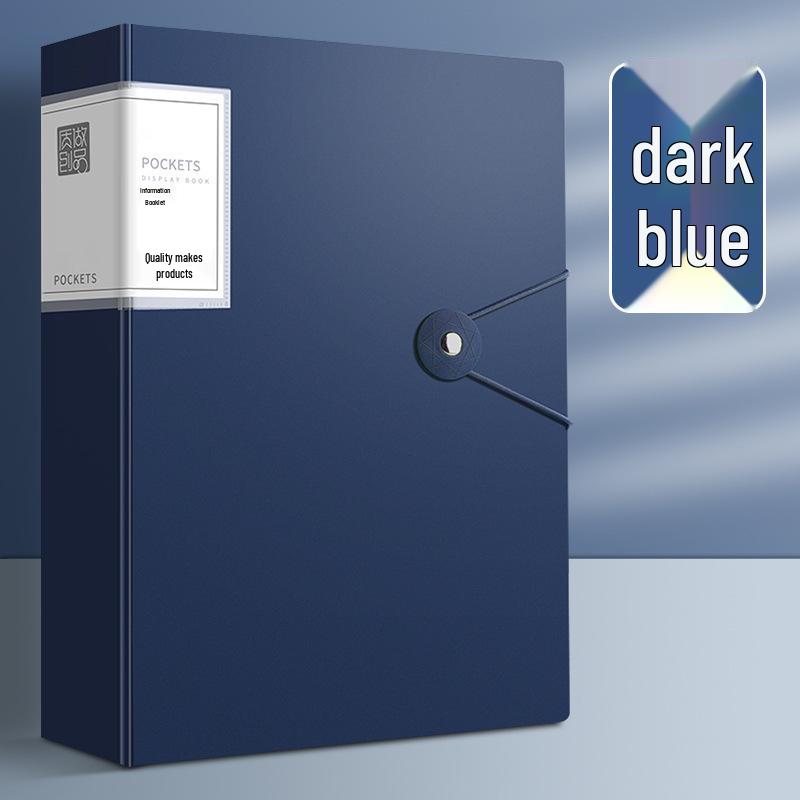 

Прозрачная папка формата А4 с вкладышами для хранения бумаги 40 Pages