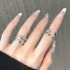 Niche Design Double-Layer Simple Fashion Cold Wind High Sense Zir*****Pen Ring Female Personality Trend