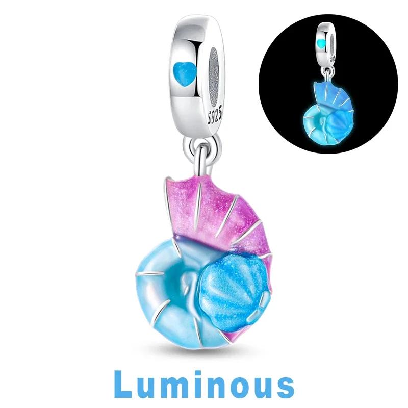 Copper Charm Chameleon Glowworm Light Bulb Firefly Star Moon Pendant Fit Original Bracelet Diy For Jewelry Making