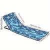 1pc Portable Outdoor Beach Sunbed Adjustable Height Beach Loungers Folding Chair