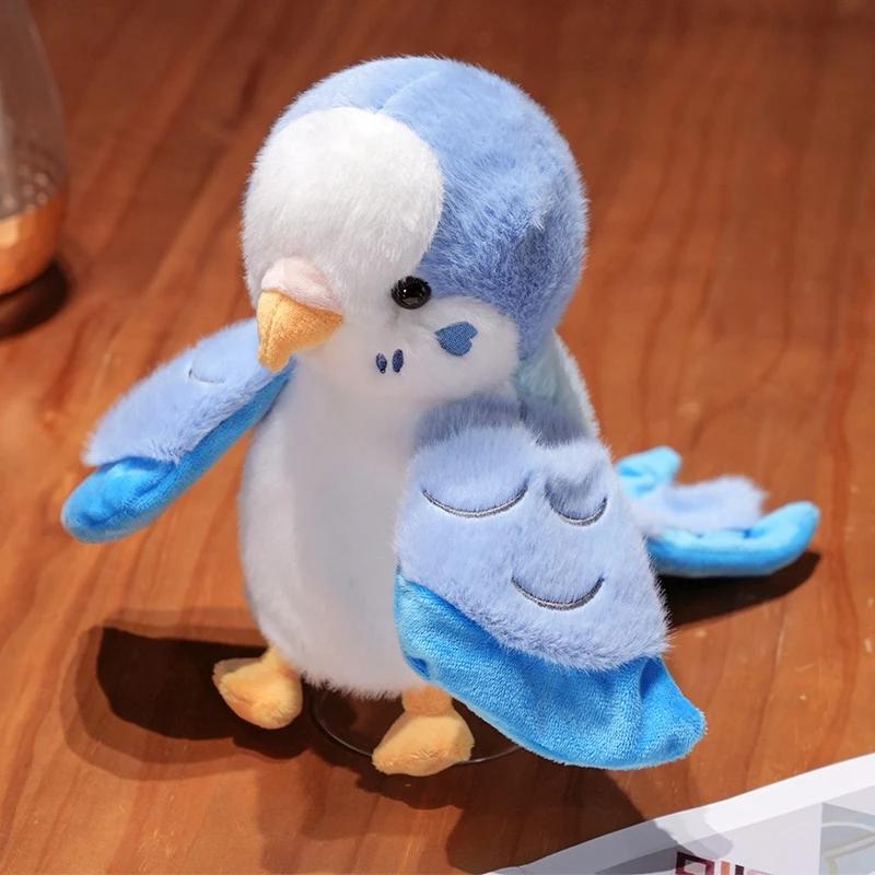 Bird Soft Stuffed Toy Doll Parrot Cosplay Plush Doll Educational Toys Kawaii Cockatiel/Budgerigar/Monk Parakeet Hand Puppet